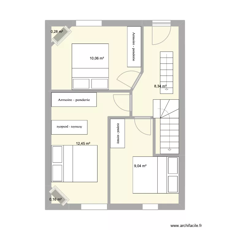 Aménagement. Plan de 6 et 40 m² Aménagement. Plan de 6 et 40 m²