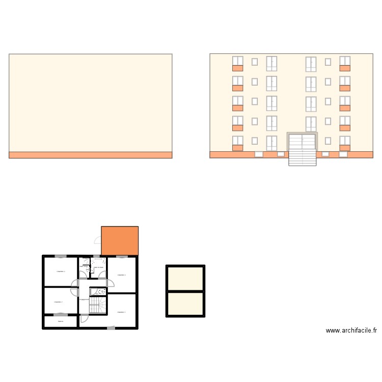 crussol. Plan de 18 pièces et 150 m2