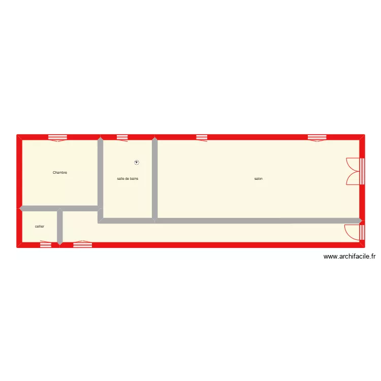 BARTSH &eacute;tape 1 &eacute;tage. Plan de 