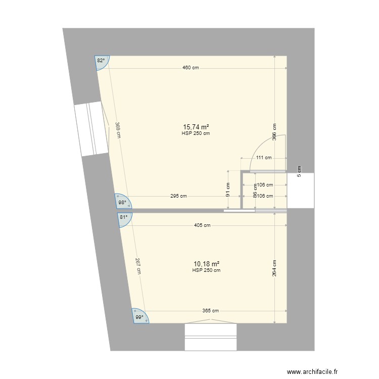 Chambre1et2. Plan de 0 pièce et 0 m2