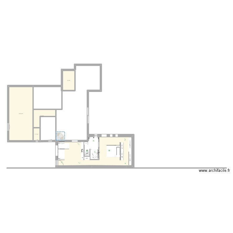 maison new. Plan de 5 pièces et 76 m2