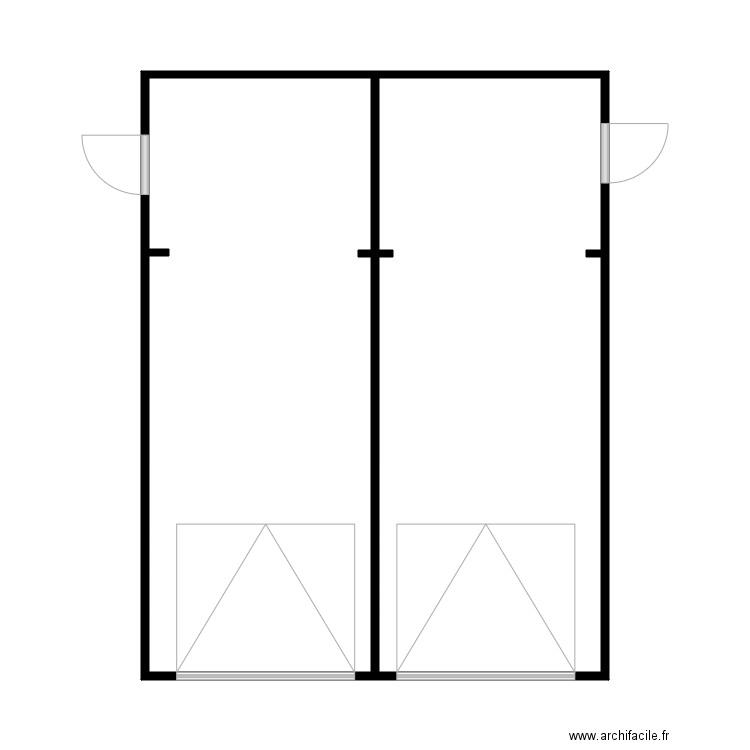 Plan Immeuble T3 Garage Lérouville. Plan de 2 pièces et 48 m2