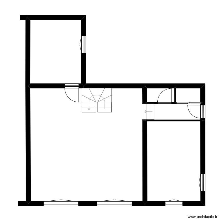 444 ROBERT Didier. Plan de 14 pièces et 147 m2