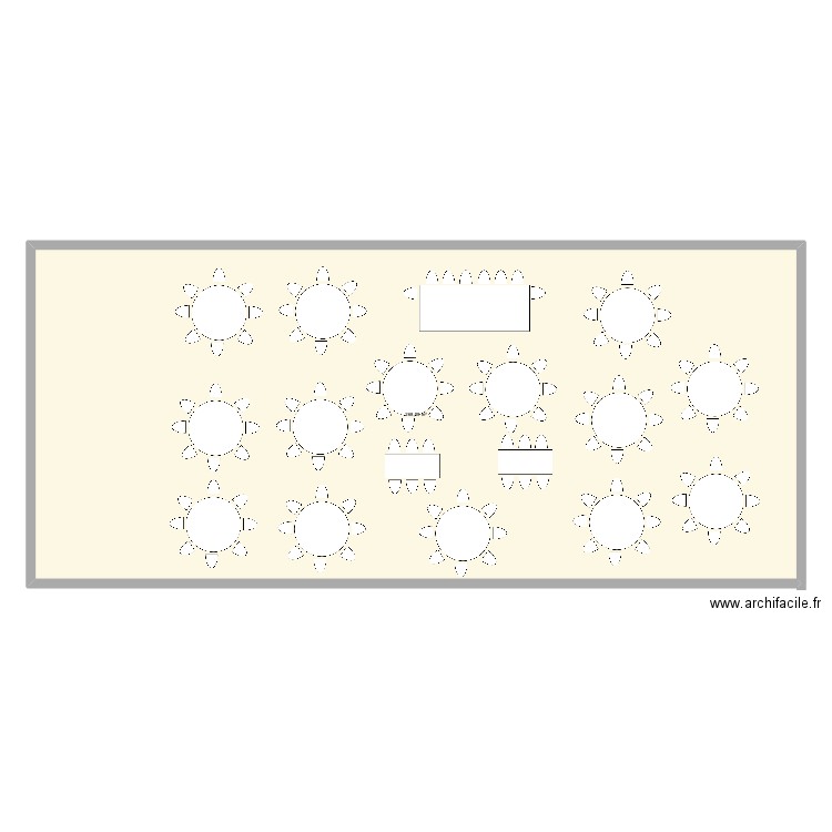 PLAN DE TABLE. Plan de 1 pièce et 268 m2