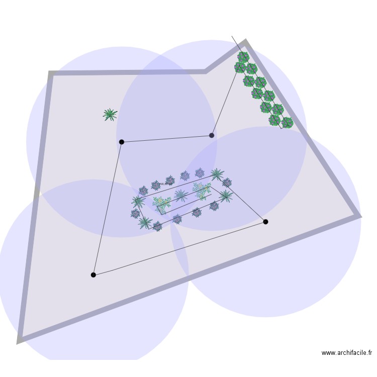 jardin test. Plan de 0 pièce et 0 m2