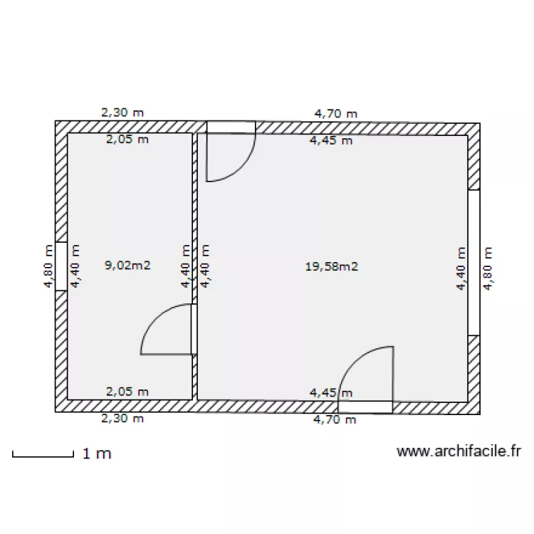 garage1. Plan de garage1. Plan de