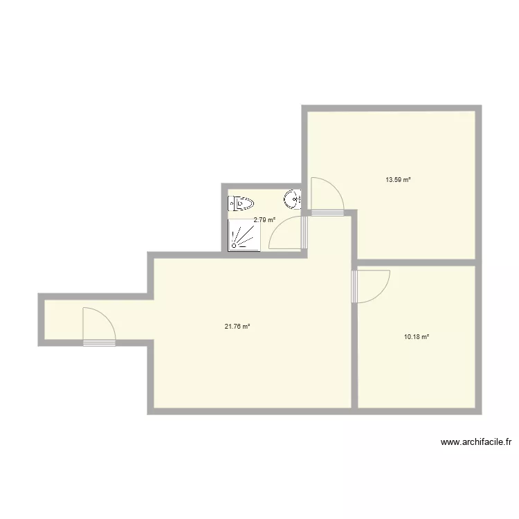 Le Bout Dessous 59 2p avant. Plan de 