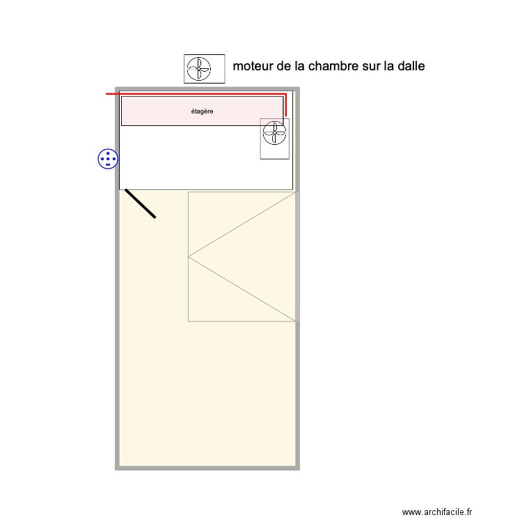 fritz 1. Plan de 1 pièce et 23 m2