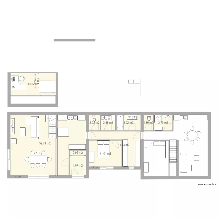 Maison la chaume 9b. Plan de Maison la chaume 9b. Plan de