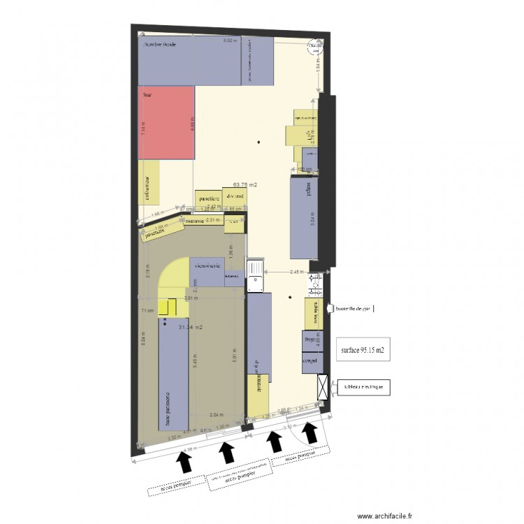 garlan 44 pompier. Plan de 0 pièce et 0 m2