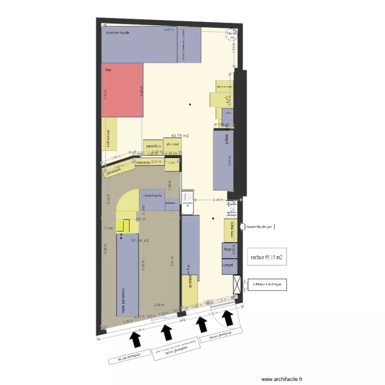 garlan 44 pompier. Plan de 