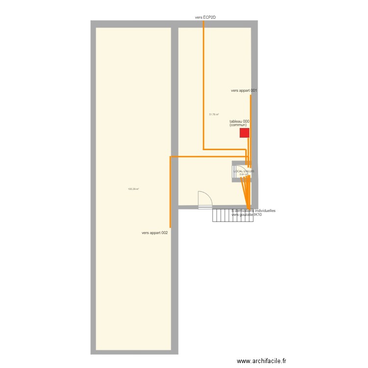 haxo cave Enedis. Plan de 0 pièce et 0 m2