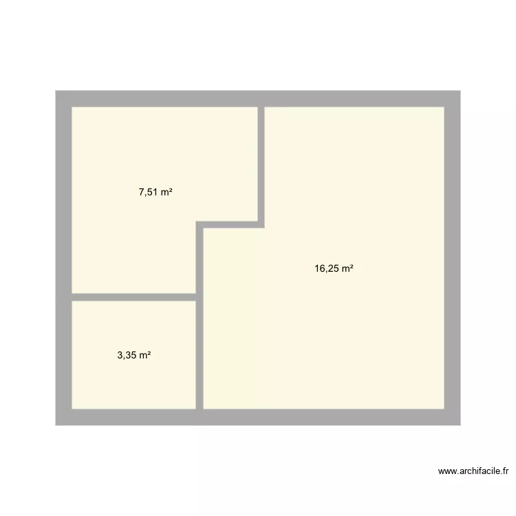 Geniet Projet chambre familiale. Plan de 