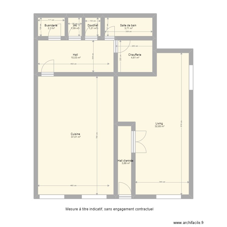 joseph rouyers 91. Plan de 9 pièces et 96 m2