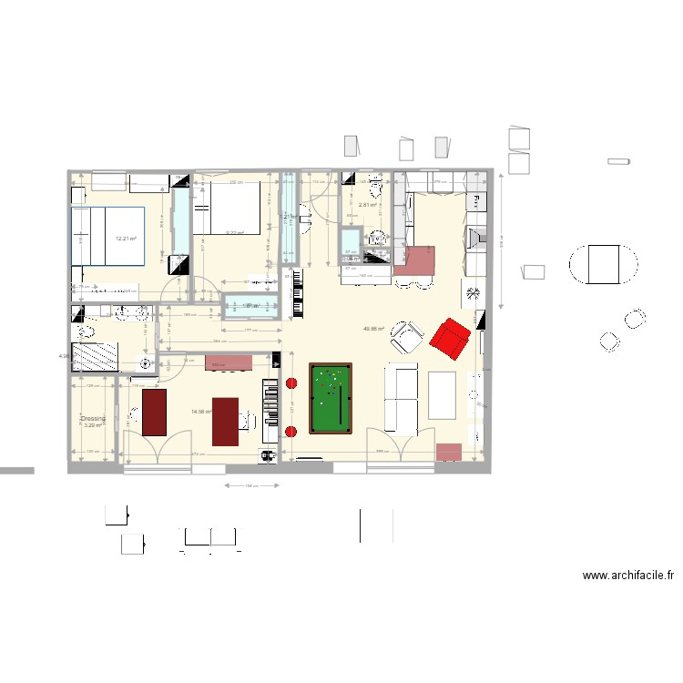 Plan appartement Crocki rev 37. Plan de 0 pièce et 0 m2