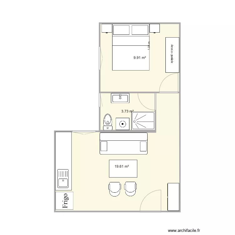 Appart Paris. Plan de 