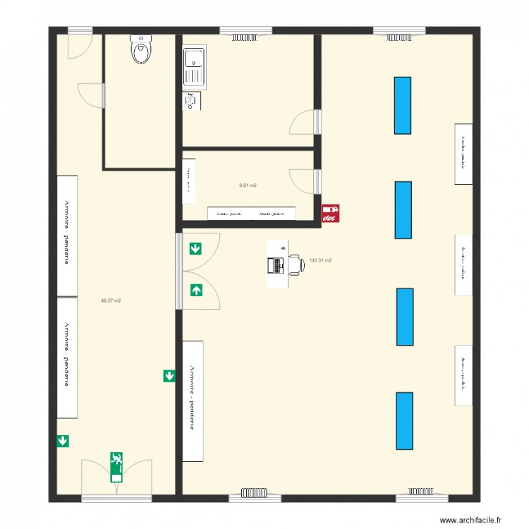 CENTRALE DE REPASSAGE. Plan de 0 pièce et 0 m2