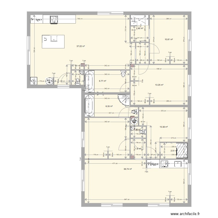 Réel essai R1 terminée Non meublée. Plan de 0 pièce et 0 m2