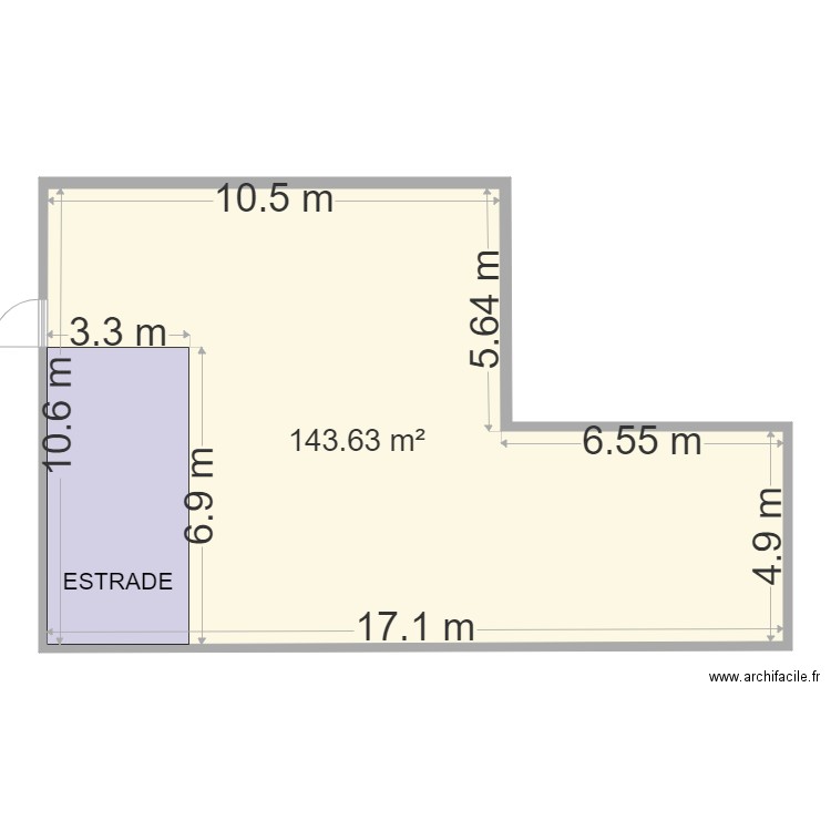 SALLE DU BAS vide. Plan de 0 pièce et 0 m2