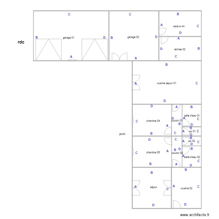 mathé dependances PB. Plan de 0 pièce et 0 m2