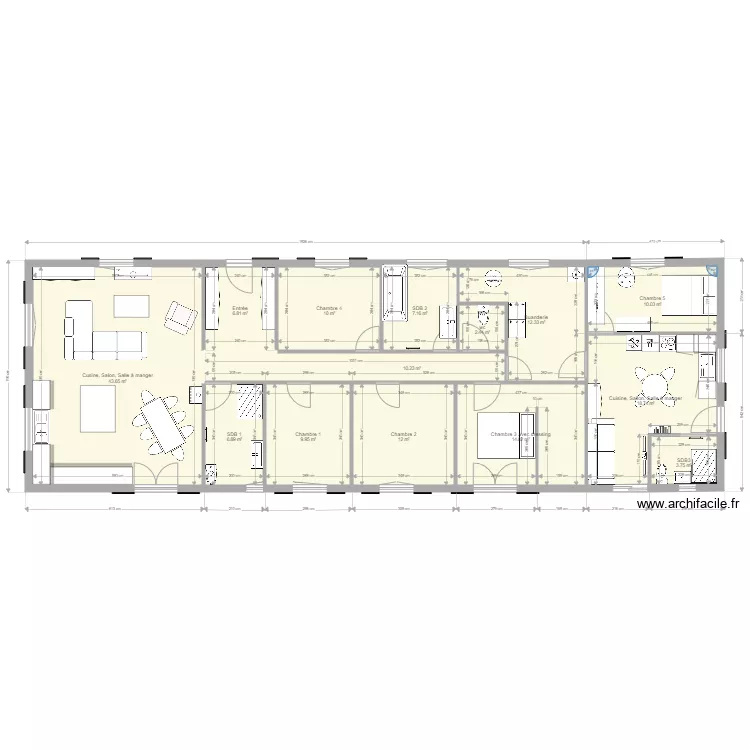 maison bois v stephanie seule. Plan de 