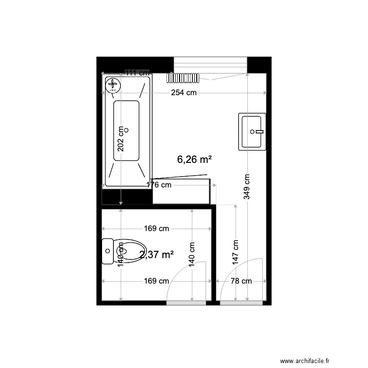 PLAN EXISTANT PARISOT. Plan de 0 pièce et 0 m2