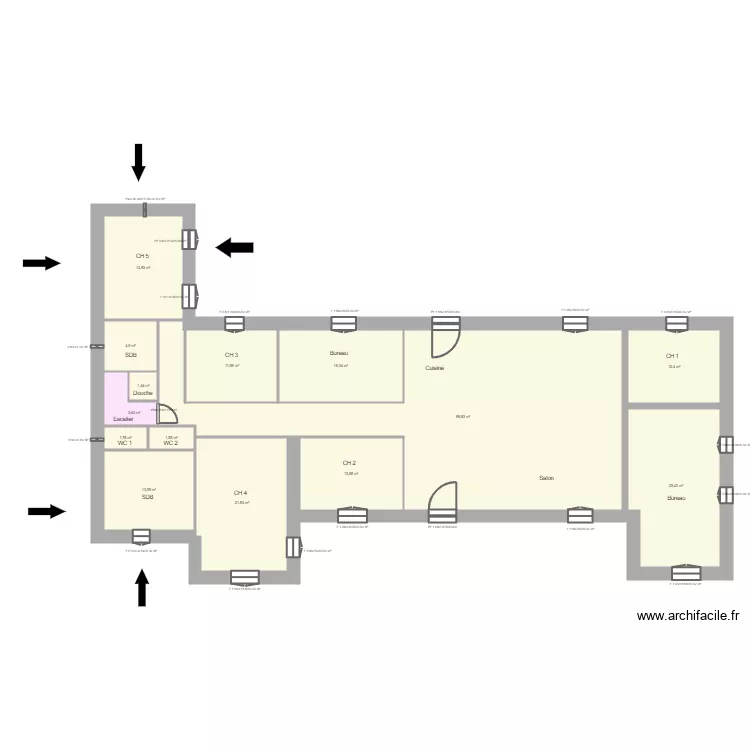 Plan GSCHWEND RDC. Plan de 