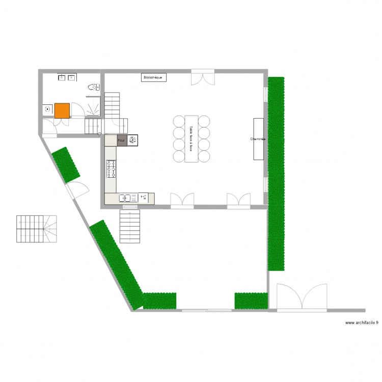 grange sermaise RDC 22 mai V6. Plan de 0 pièce et 0 m2