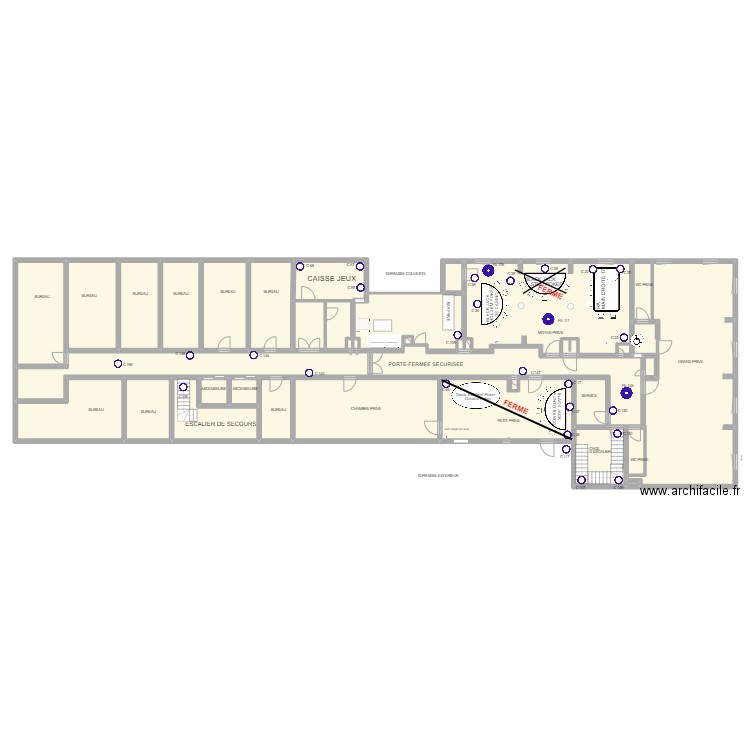 Plan Salon Privé au 13 Octobre 2023. Plan de 0 pièce et 0 m2