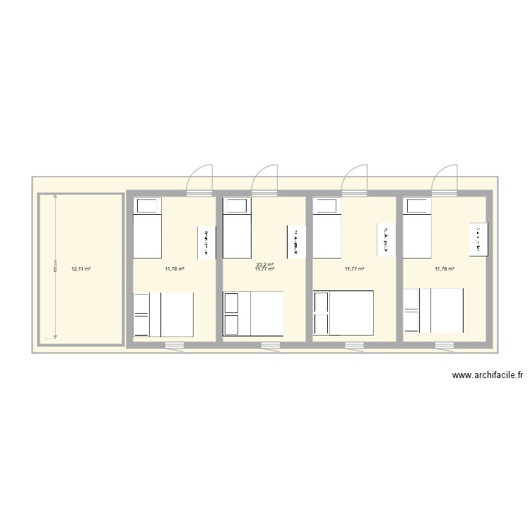 Bungalow perso famille . Plan de 0 pièce et 0 m2
