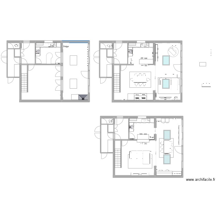 LERASLE. Plan de 17 pièces et 240 m2