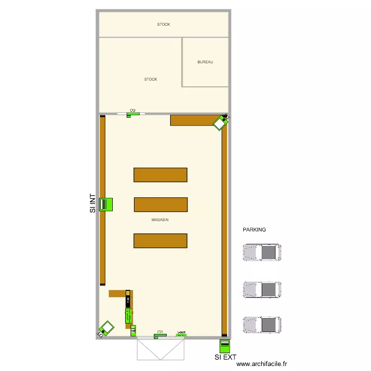 JD2C alarme. Plan de 