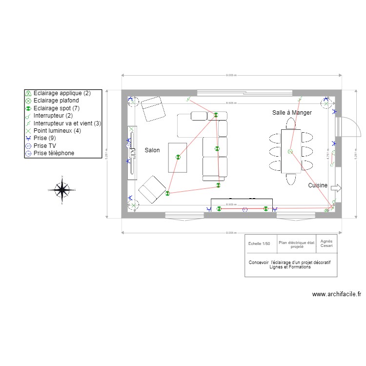 Devoir 1 planche 2. Plan de 0 pièce et 0 m2