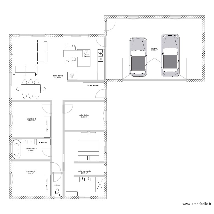 maison 3. Plan de 0 pièce et 0 m2