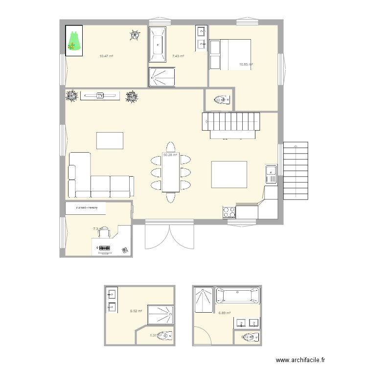 Maison future. Plan de 0 pièce et 0 m2