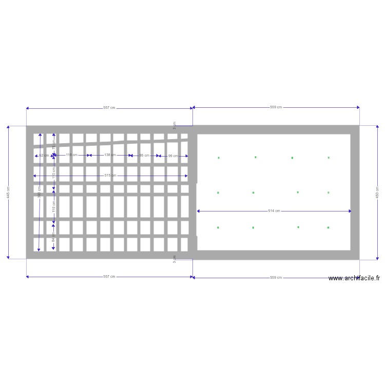 bureau. Plan de 0 pièce et 0 m2