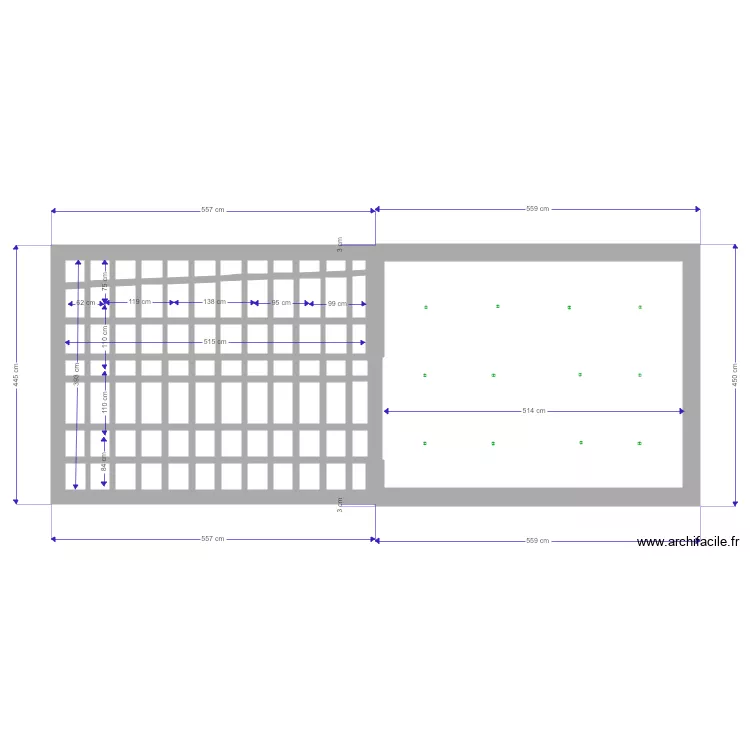 bureau. Plan de 