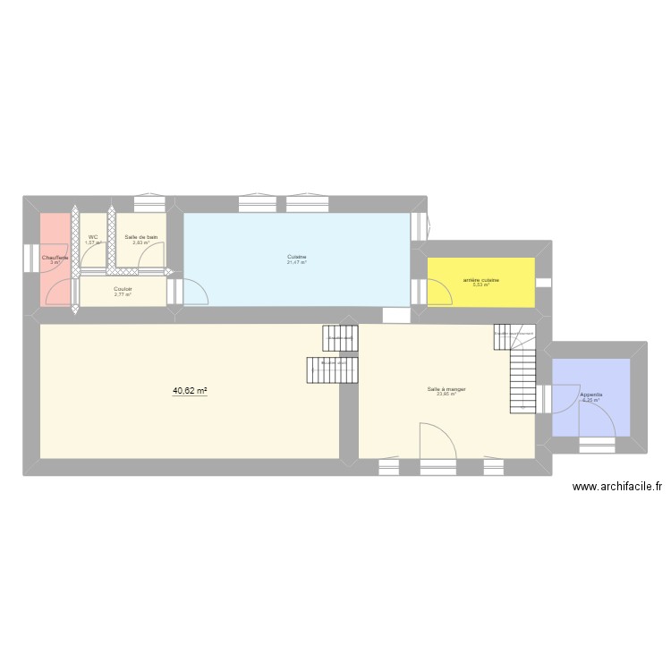 rugles+1. Plan de 9 pièces et 108 m2