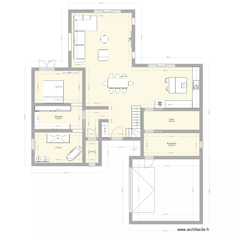 Maison 2. Plan de 