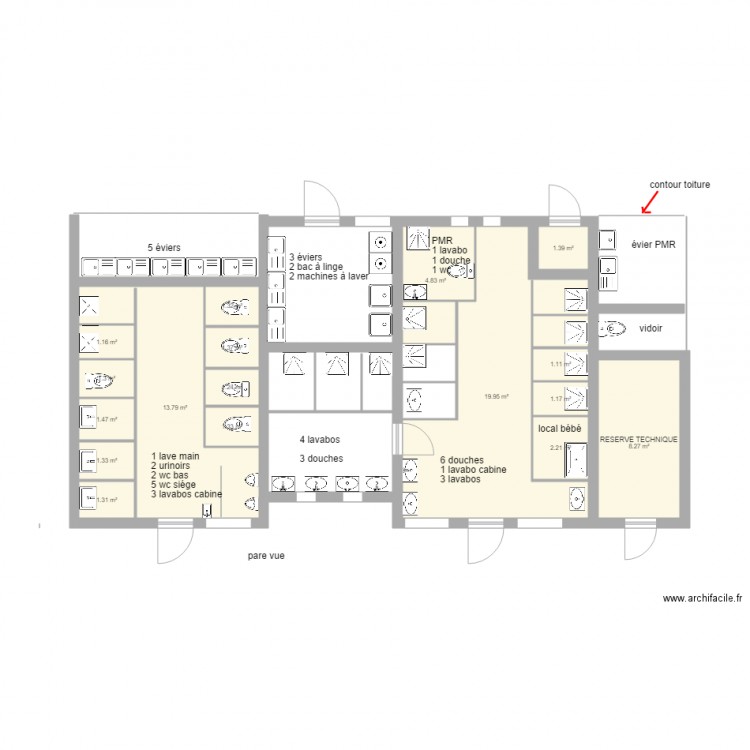 projet sanitaire 28mars 2018cote. Plan de 0 pièce et 0 m2