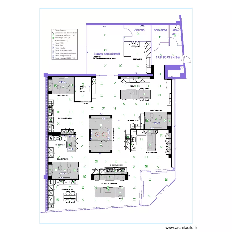 Plan elec Nimes. Plan de 