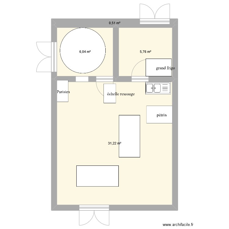 Fournil - Sauveroche. Plan de 0 pièce et 0 m2