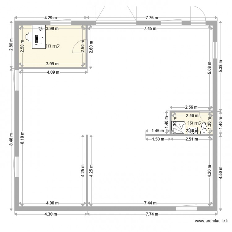 Porcherie 2. Plan de 0 pièce et 0 m2