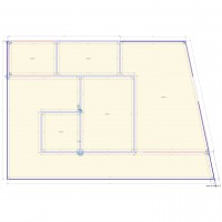 plan de masse avec extension et mur de clôture parking