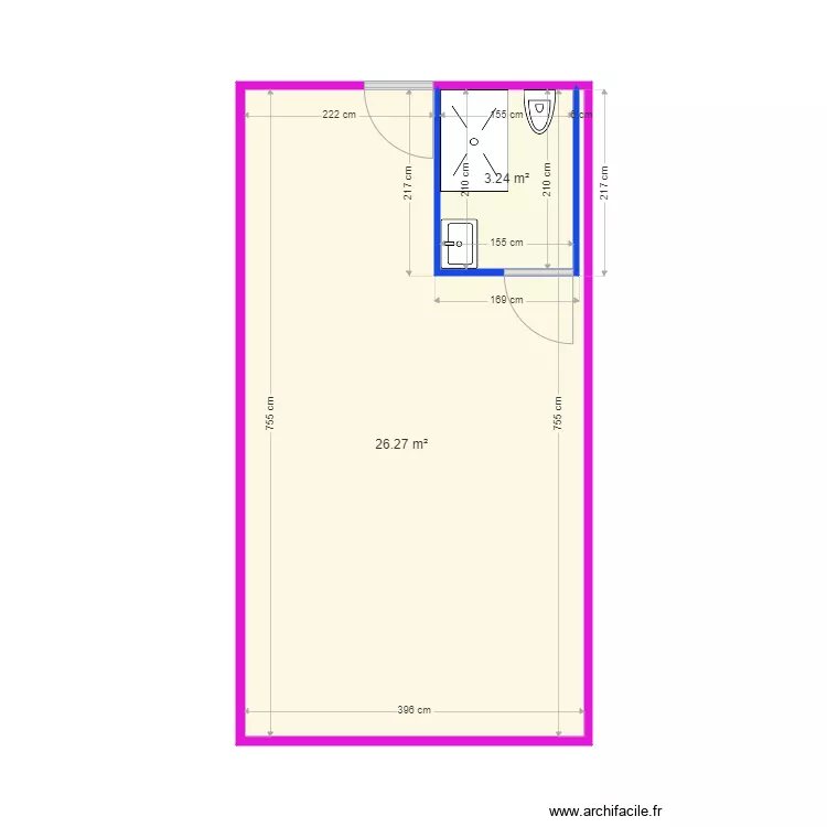pinlon garage. Plan de 