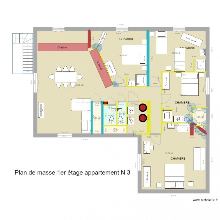 cavee leveque plan de masse 1er étage levesque version 1 appartement 15 nov  2021. Plan de 0 pièce et 0 m2