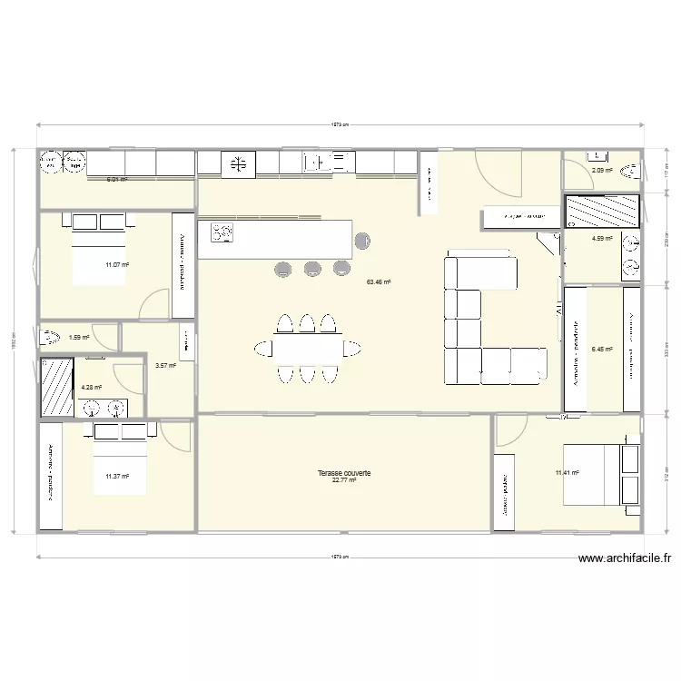 LUIGI NEW 2 avec terasse. Plan de 