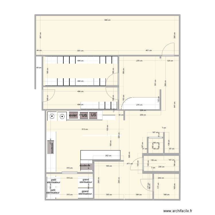 plans du bas. Plan de 10 pièces et 105 m2