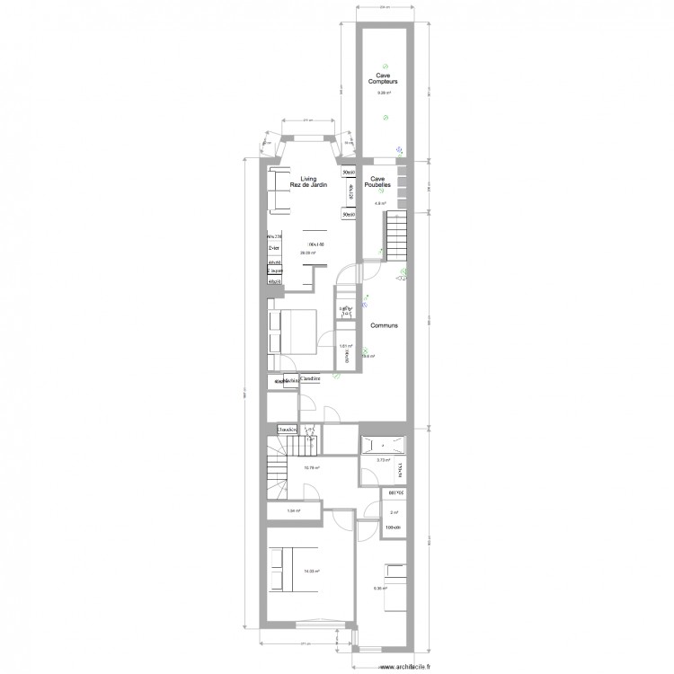 Marie José Rez jardin Elec communs. Plan de 0 pièce et 0 m2