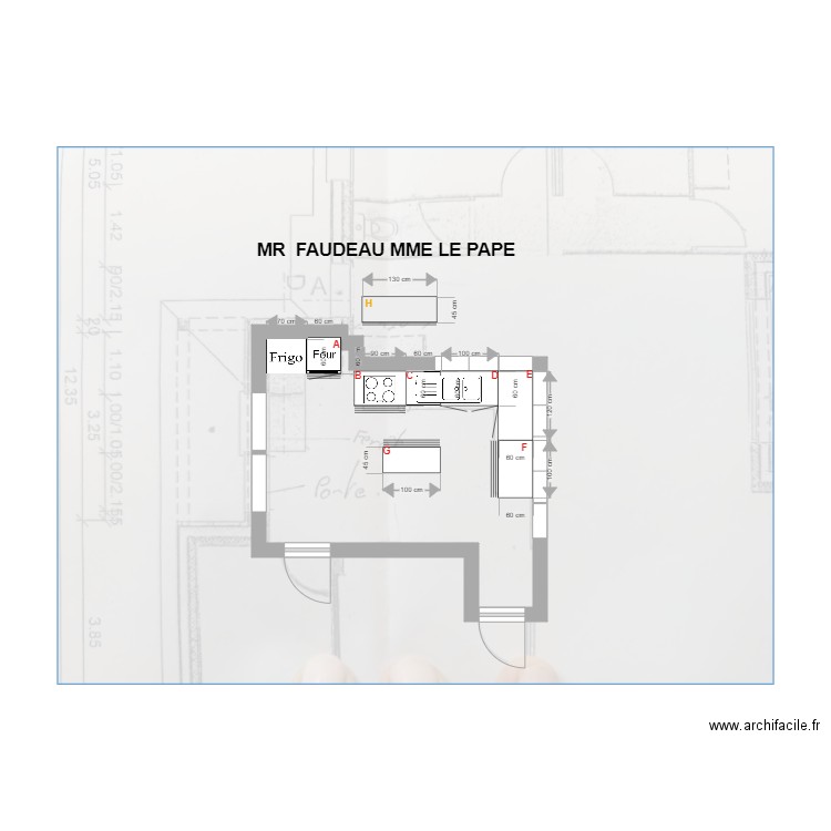 FAUDEAU LE PAPE. Plan de 0 pièce et 0 m2